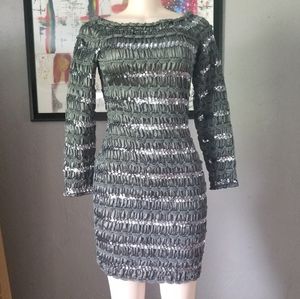 Vintage Novespazio Noboru Yamafuji Sequin Dress M